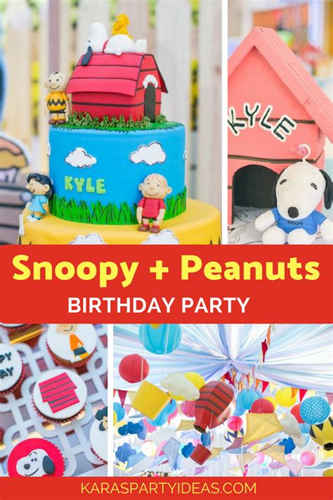 Karas Party Ideas Snoopy Peanuts Birthday Party Karas Party Ideas