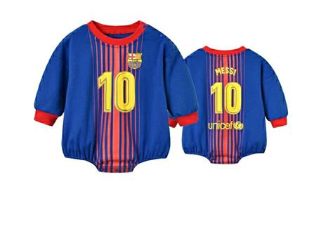 Barcelona Messi Football Clothes Baby Cosplay Wear Onesies A Etsy
