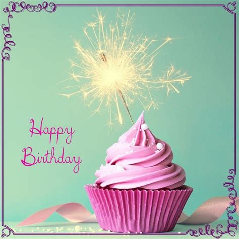 Happy Birthday Cupcake Card Happy Birthday Cupcakes Happy Birthday