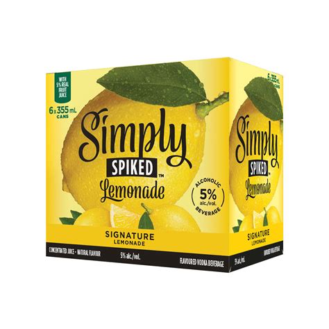 Simply Spiked Signature Lemonade 6 Cans