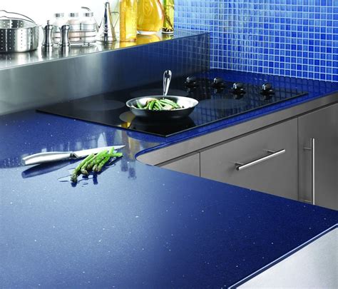 30 Blue Quartz Countertops Kitchen