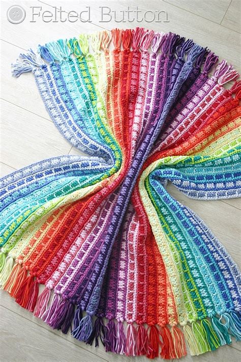 Crochet Pattern Color Reel Blanket Baby Throw Afghan