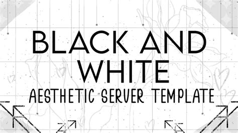 Black And White Aesthetic Server Templates Aesthetic Discord Server