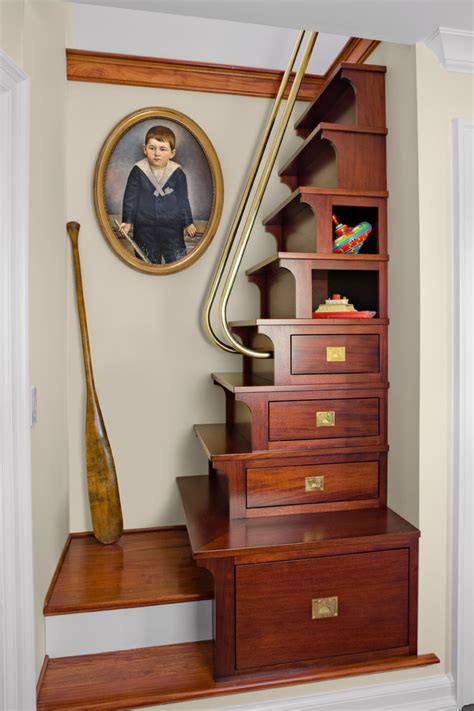 A perfect space saving stairs solution, compact you can definitely find spiral staircases for small spaces! 35 Really Cool Space Saving Staircase Designs - DigsDigs