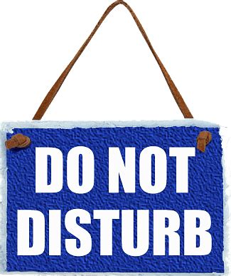 Do Not Disturb Blue Sign On Rope Transparent PNG StickPNG