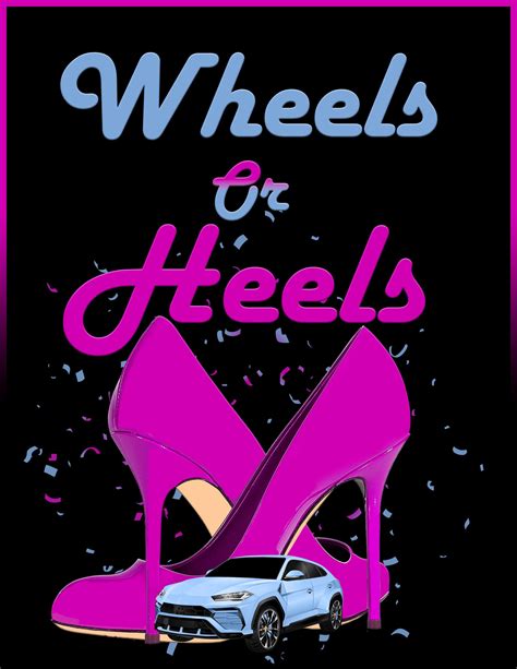 Wheels Or Heels Gender Reveal Etsy