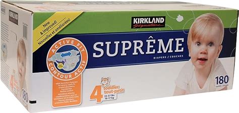 Kirkland Signature Supreme Diapers Size 4 Pack Of 180 Amazon Ca Grocery