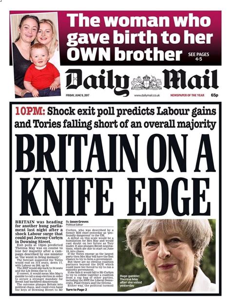 All stories are expertly selected from across the best uk and global newspapers. General Election Results 2017: First Newspaper Front Pages Show Shock At Exit Poll | HuffPost UK