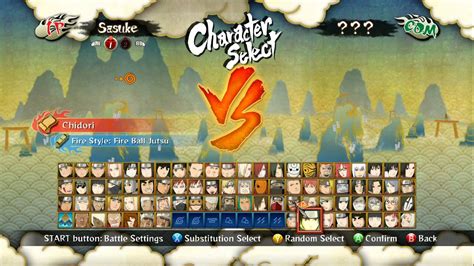 Naruto Shippuden Ultimate Ninja Storm 3 All Characters And Stages Youtube