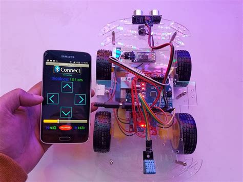 Arduino Robot Car Control Using Hc 05 Bluetooth Arduino Project Hub