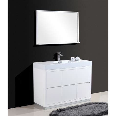 Kube Bath Bliss 48 Single Free Standing Modern Bathroom Vanity Set