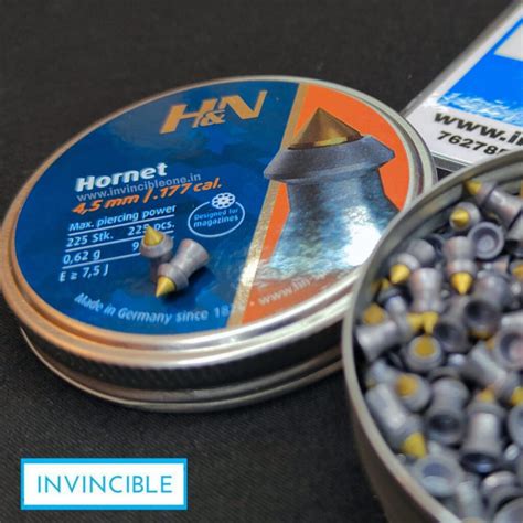 Handn Hornet 0177 Cal Pointed Airgun Pellets 957gr 225ct