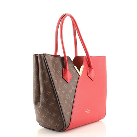 Louis Vuitton Kimono Handbag Monogram Canvas And Leather Mm Brown 84682293