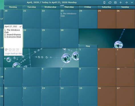 Desktopcal Desktop Calendar App For Windows
