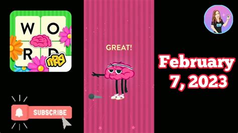 Wordbrain Valentines Day Event February 7 2023 Answers Youtube