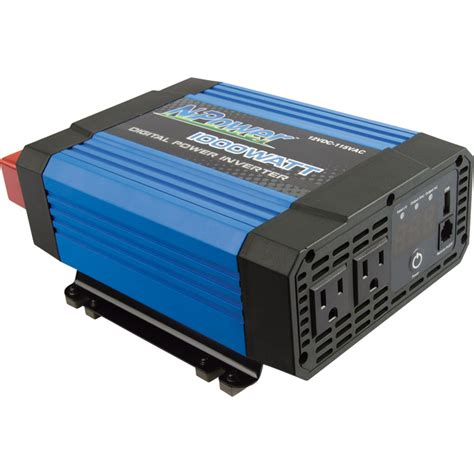 Npower Digital Portable Power Inverter — 12 Volts 1000 Watts Modified Sinewave Northern Tool