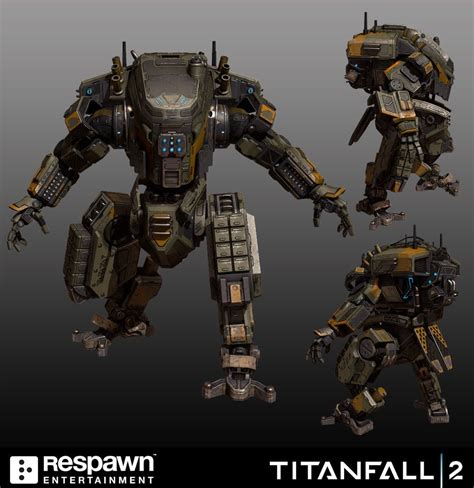 Titanfall 2 Robot Concept Art Armor Concept Robot Art Big Robots