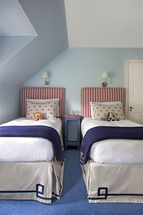 Double Matching Single Beds In Kids Room Design Mona Ross Berman