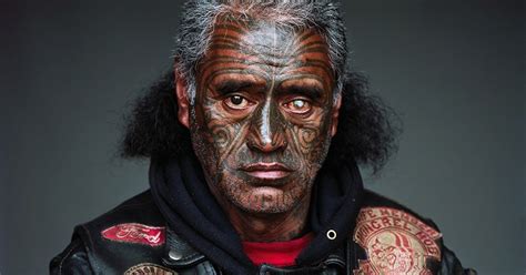 Stunning Portraits Of New Zealands Largest Gang Will Give You Shivers