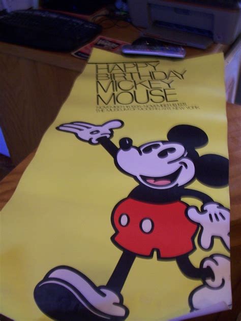 1978 Happy 50th Birthday Mickey Mouse Museum Of Modern Art Poster Walt