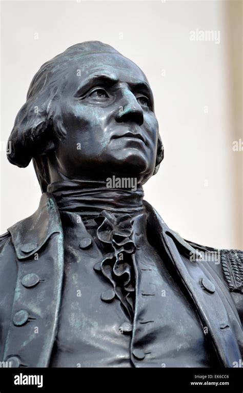 London England Uk Statue Of George Washington 1732 99 In Trafalgar