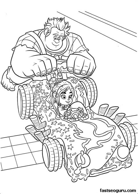 Maybe you would like to learn more about one of these? Pritnable cartoon Wreck It Ralph and Candlehead coloring ...