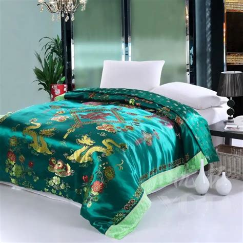 Home Textile Silk Quilt Cover Silks And Satins Colorful Weave Damask Quilt Cover Duvet Cover