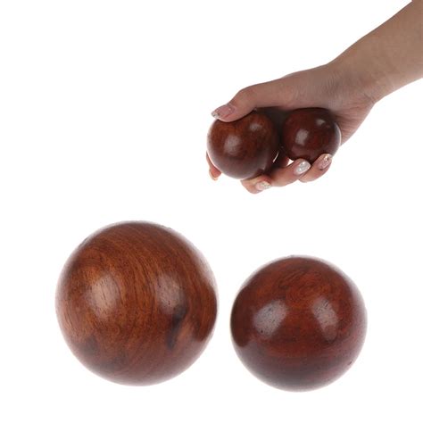 Massage Handball Health 5cm 6cm Mahogany Wood Fitness Health Ball Hand Meditation Exercise