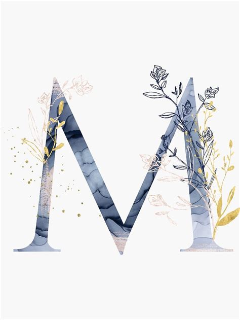 But depending on your goals, some. Decorative Letter M Sticker by Alaina Jensen | Decorative ...