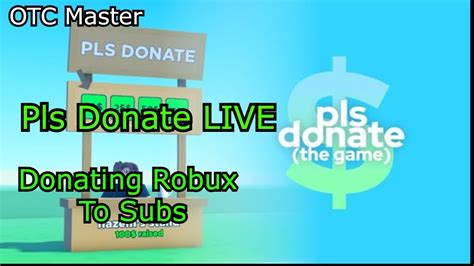 Roblox Pls Donate LIVE Playing With Subscribers Donating To