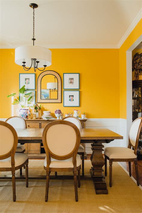 Bright And Sunny Yellow Dining Room Casa Watkins Living
