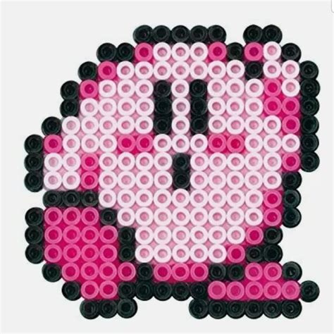 Kirby 2 Perler Beads Designs Perler Beads Bead Crafts