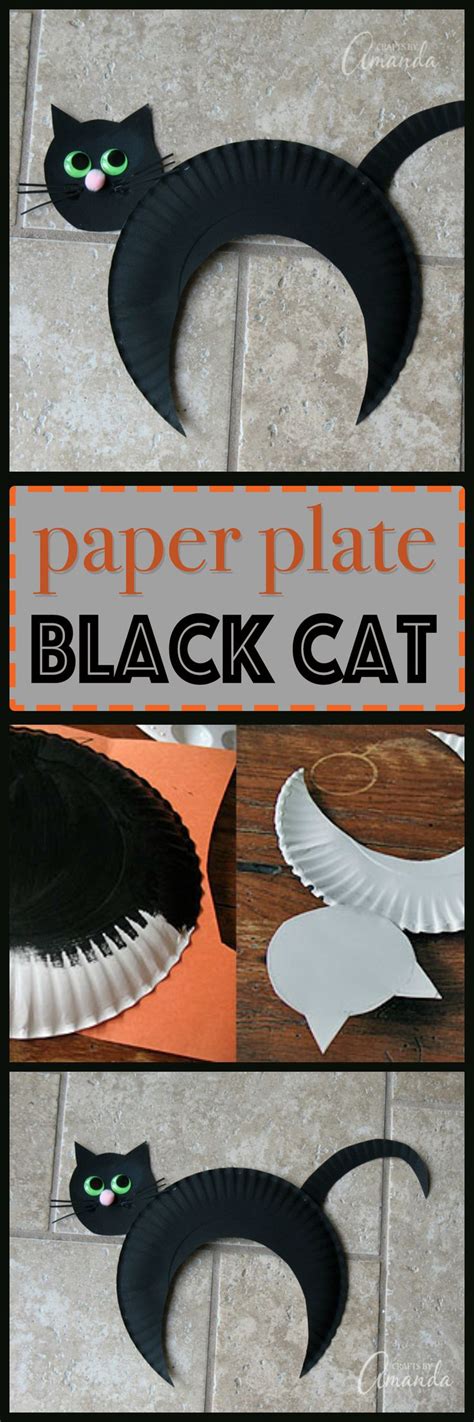 I Created This Paper Plate Black Cat For Kids Because As Far As