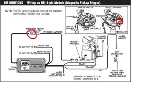 Gm hei distributor and coil wiring diagram. Msd 6a Wiring Diagram Gm
