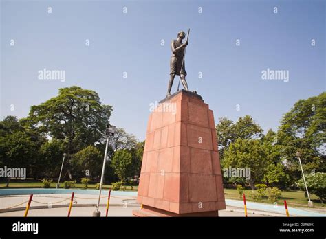 Statue Von Mahatma Gandhi Maharaja Ranjit Singh Panorama Lawrence