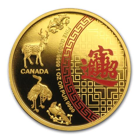 Buy 2014 Canada 1 Oz Proof Gold 50 Five Blessings Colorized Apmex