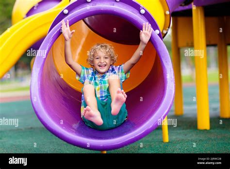 School Playground Swing Slide Hi Res Stock Photography And Images Alamy
