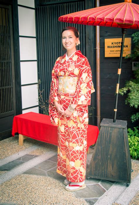 Wearing A Kimono In Japan For A Traditional Tea Ceremony Have Clothes