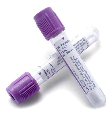 Tubos Vacutainer Edta Tapa Lila 6ml Edta K2 Cuotas Sin Interés