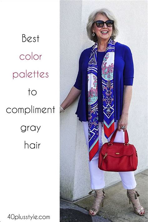 Best Color Palettes To Compliment Gray Hair 60