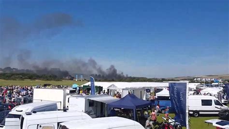 Horrifying Video Shoreham Airshow Crash Hawker Hunter Jet Plane Smashes