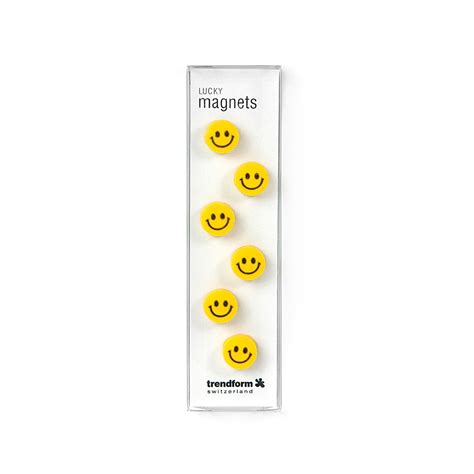 Assorted Popular Shape Office Magnets Lucky Smiley