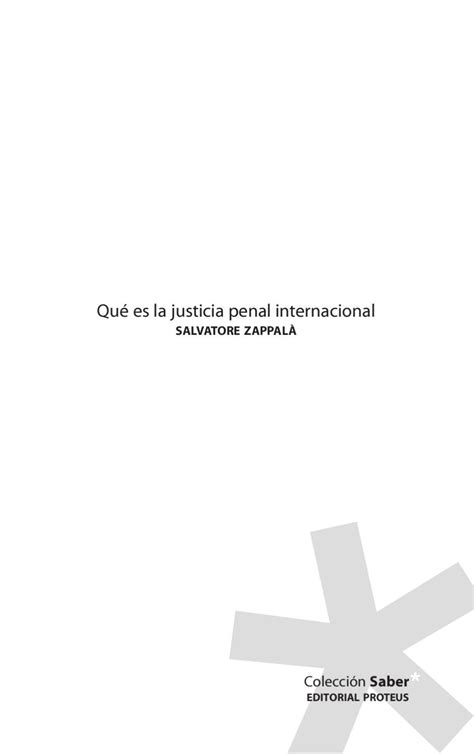 Qué Es La Justicia Penal De Salvatore Zappalà By Editorial Proteus Issuu