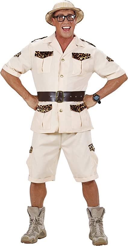 Mens Safari Man Costume For Adventurer Hunter Fancy Dress Outfit Medium
