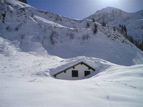 Free Photo Deep Snow Home Snowy Snowed In Hut Snow