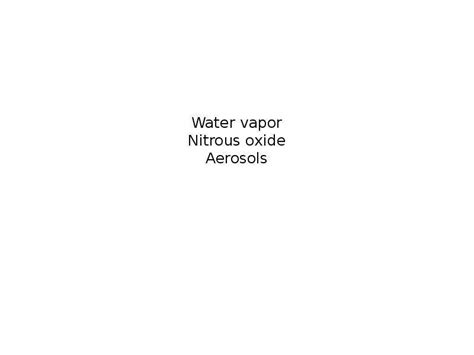 Water Vapor Nitrous Oxide Aerosols презентация доклад проект скачать