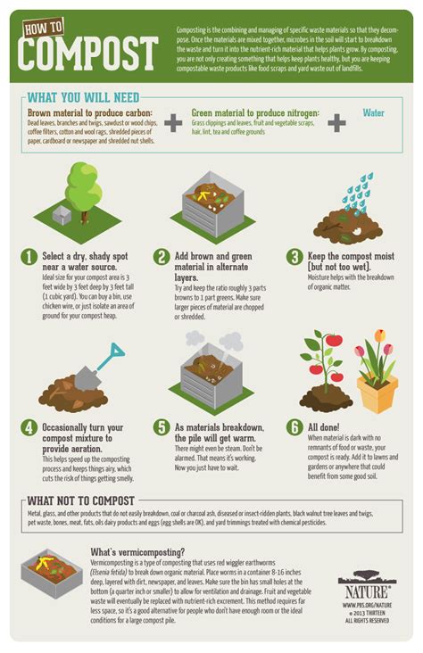 Inside Nature Infographic How To Compost Blog Nature Pbs