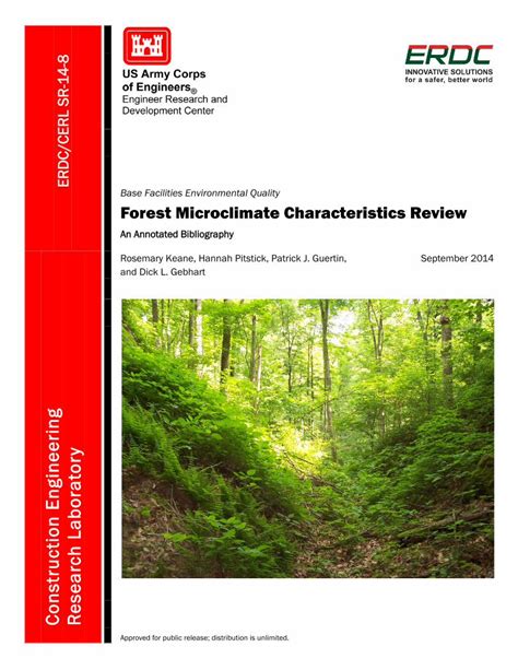 Pdf Base Facilities Environmental Quality Forest Microclimate