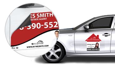 House Shaped Car Magnets | House Shaped Magnetic Car Signs