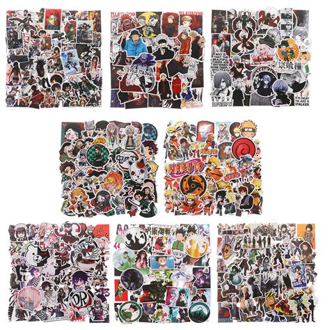 Buy 400pcs Anime Mixed Stickers Popular Classic Anime Sticker Packs For Water Bottles Laptop